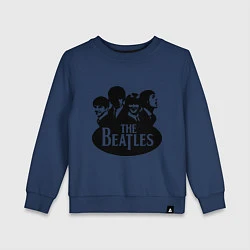 Свитшот хлопковый детский The Beatles Band, цвет: тёмно-синий