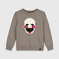 Свитшот хлопковый детский Puppet FNAF Марионетка, цвет: утренний латте