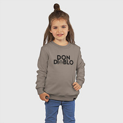 Свитшот хлопковый детский Don Diablo, цвет: утренний латте — фото 2