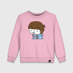 Свитшот хлопковый детский Paul McCartney Boy, цвет: светло-розовый