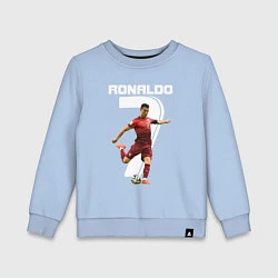 Свитшот хлопковый детский Ronaldo 07, цвет: мягкое небо