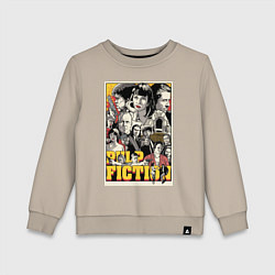 Свитшот хлопковый детский Pulp Fiction Stories, цвет: миндальный