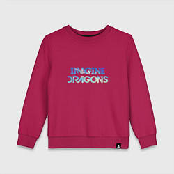 Свитшот хлопковый детский Imagine Dragons: Clear Sky, цвет: маджента