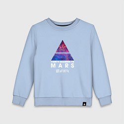 Свитшот хлопковый детский 30 STM: cosmos, цвет: мягкое небо