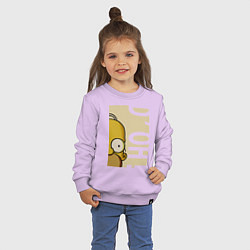 Свитшот хлопковый детский Homer Doh!, цвет: лаванда — фото 2