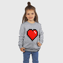 Свитшот хлопковый детский Minecraft Lover, цвет: меланж — фото 2
