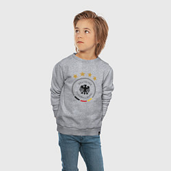 Свитшот хлопковый детский Deutscher Fussball-Bund, цвет: меланж — фото 2