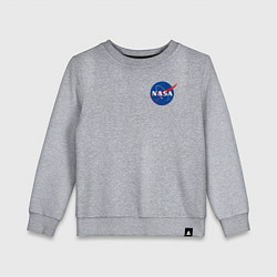 Свитшот хлопковый детский NASA, цвет: меланж