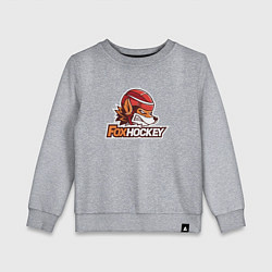 Свитшот хлопковый детский Fox Hockey, цвет: меланж