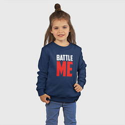 Свитшот хлопковый детский Battle Me, цвет: тёмно-синий — фото 2