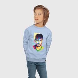 Свитшот хлопковый детский Neymar: fun-art, цвет: мягкое небо — фото 2