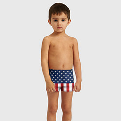 Плавки для мальчика Флаг США, цвет: 3D-принт — фото 2