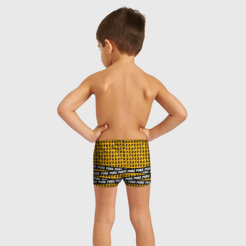 Детские плавки PUBG Life: Yellow Style / 3D-принт – фото 4