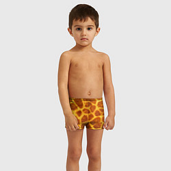 Плавки для мальчика Шкура жирафа - текстура, цвет: 3D-принт — фото 2
