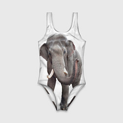 Купальник для девочки Большой слон, цвет: 3D-принт