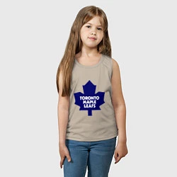 Майка детская хлопок Toronto Maple Leafs, цвет: миндальный — фото 2