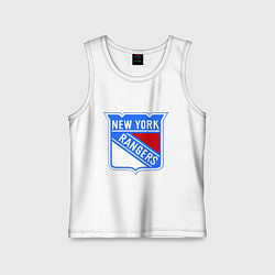 Майка детская хлопок New York Rangers, цвет: белый