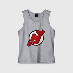 Майка детская хлопок New Jersey Devils, цвет: меланж