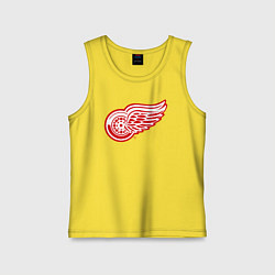 Майка детская хлопок Detroit Red Wings, цвет: желтый