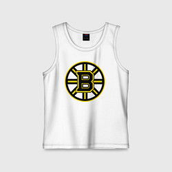 Майка детская хлопок Boston Bruins, цвет: белый