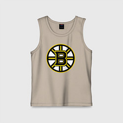 Майка детская хлопок Boston Bruins, цвет: миндальный