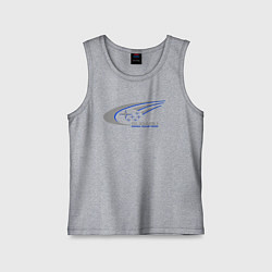 Майка детская хлопок Subaru world rally team, цвет: меланж