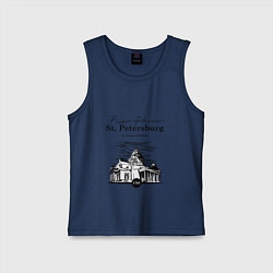 Майка детская хлопок St. Isaac's Cathedral, цвет: тёмно-синий