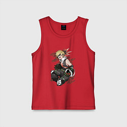 Майка детская хлопок Кацуки Бакугоу, цвет: красный