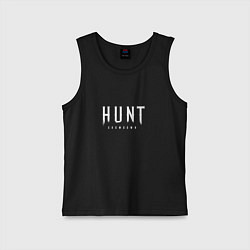 Майка детская хлопок Hunt: Showdown White Logo, цвет: черный
