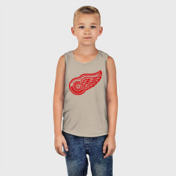 Майка детская хлопок Detroit Red Wings: Pavel Datsyuk, цвет: миндальный — фото 2