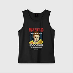 Майка детская хлопок Wanted: Eggo Thief / 11, цвет: черный