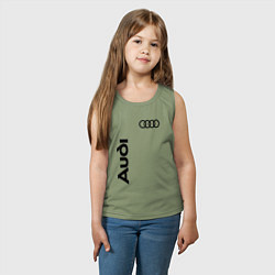 Майка детская хлопок Audi Style, цвет: авокадо — фото 2