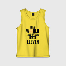 Майка детская хлопок Be A Eleven, цвет: желтый