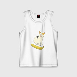 Детская майка Cat no banana meme