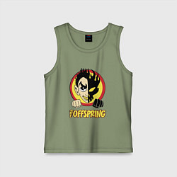 Майка детская хлопок The Offspring Boy, цвет: авокадо