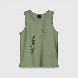 Майка детская хлопок Cadillac, цвет: авокадо