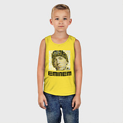 Майка детская хлопок Eminem labyrinth, цвет: желтый — фото 2