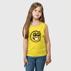 Майка детская хлопок GG Smile, цвет: желтый — фото 2