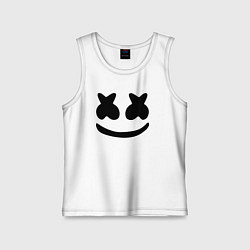 Майка детская хлопок Marshmello, цвет: белый