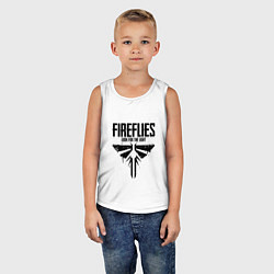Майка детская хлопок Fireflies: Look for the Light, цвет: белый — фото 2