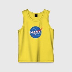 Майка детская хлопок NASA: Masa, цвет: желтый