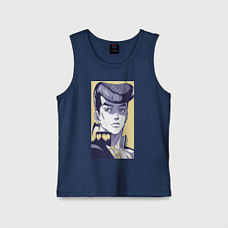 Майка детская хлопок Джоскэ Хигашиката, цвет: тёмно-синий