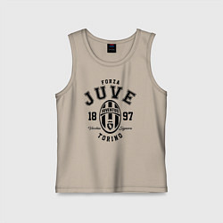 Майка детская хлопок Forza Juve 1897: Torino, цвет: миндальный