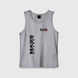 Майка детская хлопок MASS EFFECT N7, цвет: меланж