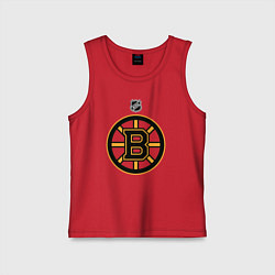 Майка детская хлопок Boston Bruins NHL, цвет: красный