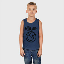 Майка детская хлопок BLINK-182, цвет: тёмно-синий — фото 2