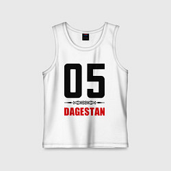 Майка детская хлопок 05 Dagestan, цвет: белый