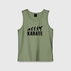 Майка детская хлопок Karate Evolution, цвет: авокадо