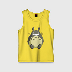 Майка детская хлопок Тоторо, цвет: желтый