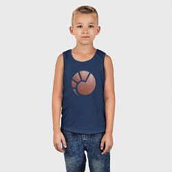 Майка детская хлопок MINMATAR, цвет: тёмно-синий — фото 2